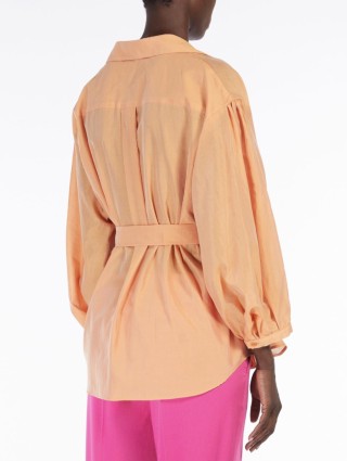 Оранжевая рубашка WEEKEND MAX MARA: фото 2 - Invogue