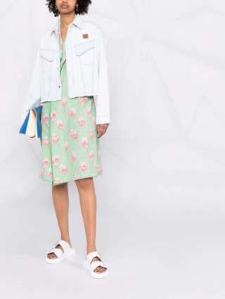 Голубая куртка KENZO: фото 1 - Invogue