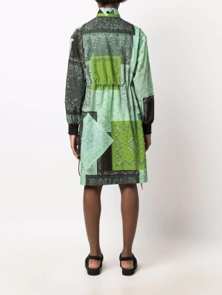 Зелёное платье KENZO: фото 3 - Invogue