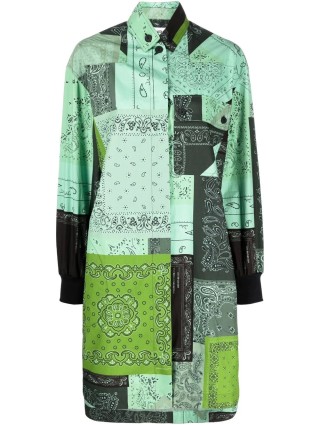 Зелёное платье KENZO: фото - Invogue