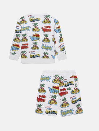 Різнокольорова кофта, шорти STELLA MCCARTNEY KIDS: фото 1 - Invogue