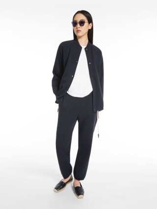 Тёмно-синие брюки MAX MARA: фото 3 - Invogue