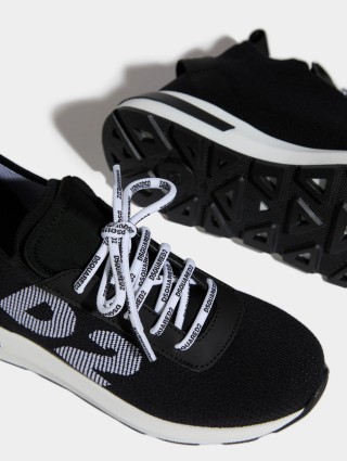 Чорні кросівки DSQUARED KID : фото 3 - Invogue