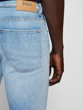 Бірюзові джинси BOSS : фото 3 - Invogue