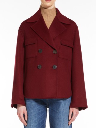 Бордовое пальто MAX MARA: фото 1 - Invogue