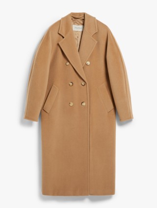 Темно-бежевое пальто MAX MARA из шерсти и кашемира: фото - Invogue