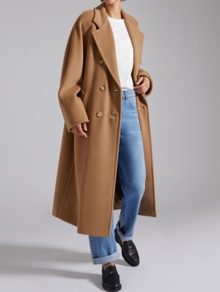Темно-бежевое пальто MAX MARA из шерсти и кашемира: фото 5 - Invogue