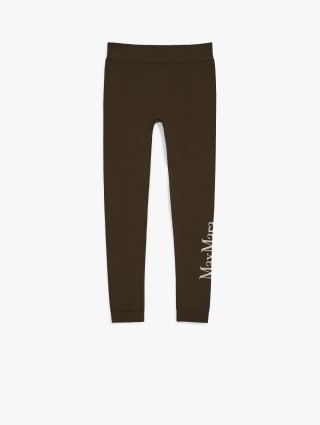 Зелёные легинсы MAX MARA: фото - Invogue