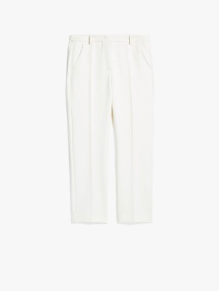 Кремовые брюки WEEKEND MAX MARA: фото - Invogue