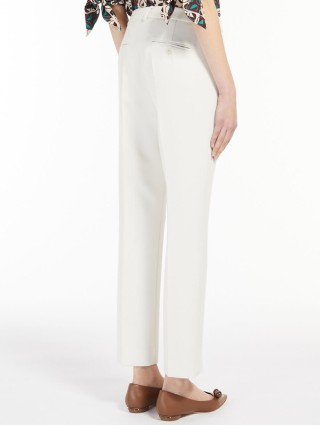 Кремовые брюки WEEKEND MAX MARA: фото 2 - Invogue