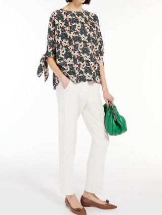 Кремовые брюки WEEKEND MAX MARA: фото 3 - Invogue