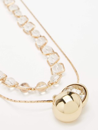 Золоте кольє WEEKEND ACCESSORIES : фото 1 - Invogue