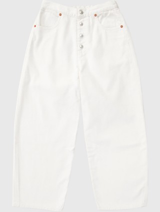 Белые джинсы MM6 MAISON MARGIELA KIDS: фото - Invogue