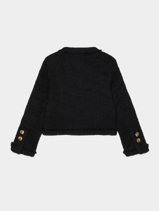 Чёрная куртка DSQUARED KID: фото 1 - Invogue