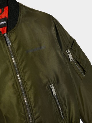 Зелёная куртка  DSQUARED KID: фото 2 - Invogue