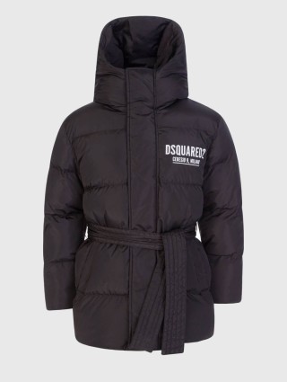 Чёрная куртка  DSQUARED KID: фото - Invogue