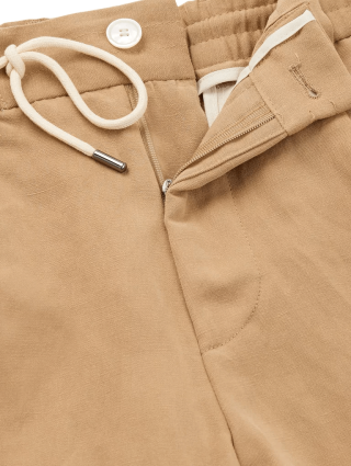 Бежеві брюки BOSS : фото 4 - Invogue