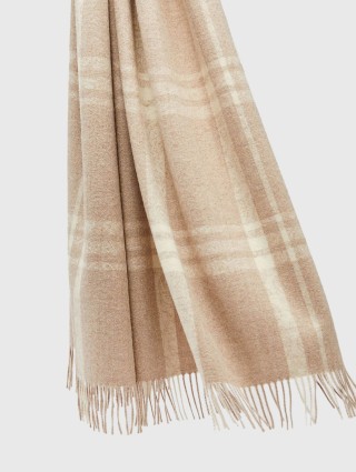 Бежевый шарф MAX MARA: фото - Invogue
