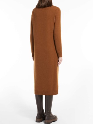 Коричневая сукня MAX MARA: фото 2 - Invogue