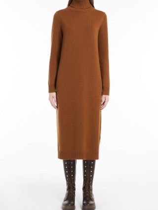 Коричневая сукня MAX MARA: фото 1 - Invogue
