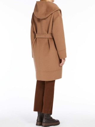 Темно-бежеве пальто MAX MARA з вовни та кашеміру: фото 2 - Invogue