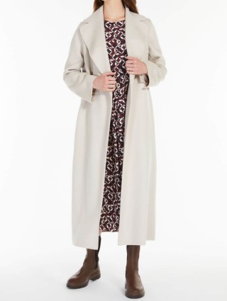 Кремовое пальто MAX MARA: фото 3 - Invogue