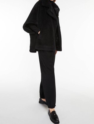 Чорне пончо MAX MARA : фото 4 - Invogue