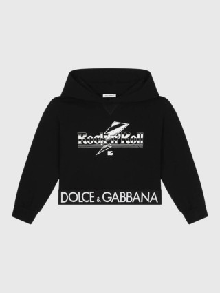 Чёрная кофта DOLCE&GABBANA KIDS: фото - Invogue