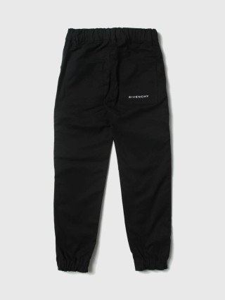 Чёрные штаны GIVENCHY KIDS: фото 1 - Invogue