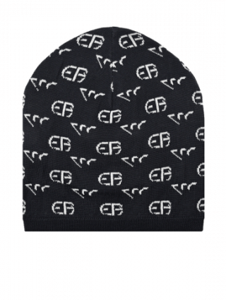 Синяя шапка,шарф EMPORIO ARMANI KIDS: фото 4 - Invogue