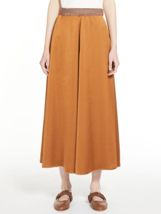 Коричневая юбка WEEKEND MAX MARA: фото 1 - Invogue