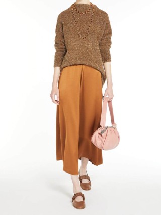 Коричневая юбка WEEKEND MAX MARA: фото 3 - Invogue