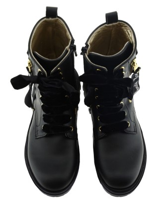 Чорні черевики MONNALISA : фото 3 - Invogue