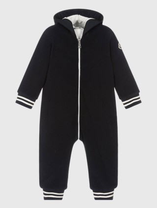 Синий комбинезон MONCLER ENFANT: фото - Invogue