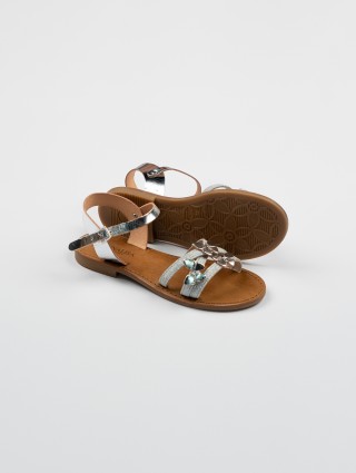 Срібні босоніжки MONNALISA : фото 1 - Invogue