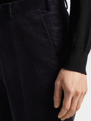 Темно-сині брюки ZEGNA крою slim: фото 4 - Invogue