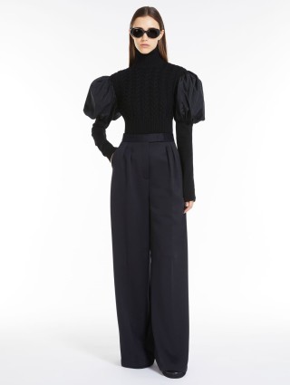 Чорні брюки MAX MARA з високою талією: фото 4 - Invogue