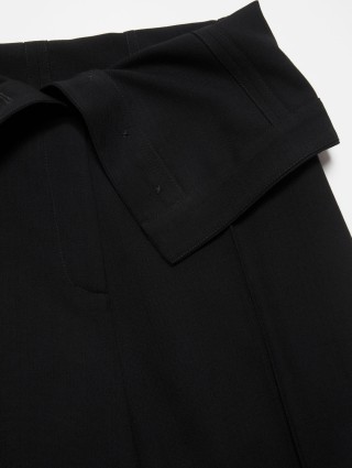Черные брюки Acne Studios из бленда шерсти: фото 5 - Invogue