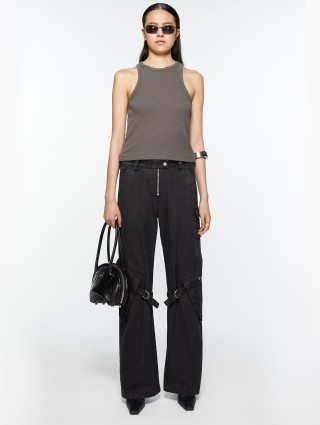 Темно-сірі брюки Acne Studios карго: фото 1 - Invogue