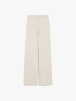 Бежевые брюки Max Mara из шерсти и кашемира: фото - Invogue