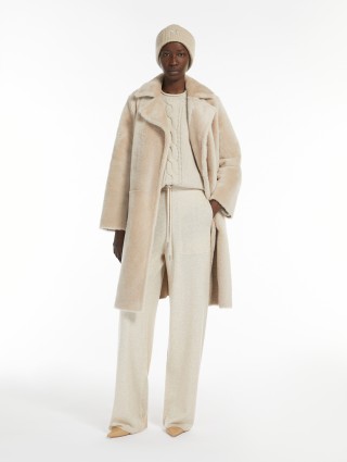 Бежевые брюки Max Mara из шерсти и кашемира: фото 3 - Invogue