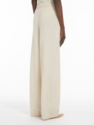 Бежевые брюки Max Mara из шерсти и кашемира: фото 2 - Invogue