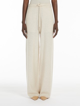 Бежевые брюки Max Mara из шерсти и кашемира: фото 1 - Invogue