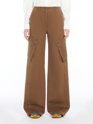 Коричневые брюки WEEKEND MAX MARA карго: фото 1 - Invogue
