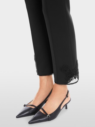 Черные брюки Marc Cain из мягкого трикотажа: фото 5 - Invogue