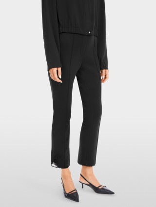 Черные брюки Marc Cain из мягкого трикотажа: фото 4 - Invogue