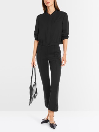 Черные брюки Marc Cain из мягкого трикотажа: фото 3 - Invogue