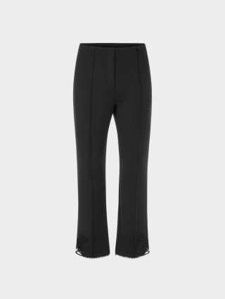 Черные брюки Marc Cain из мягкого трикотажа: фото - Invogue