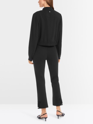 Черные брюки Marc Cain из мягкого трикотажа: фото 2 - Invogue