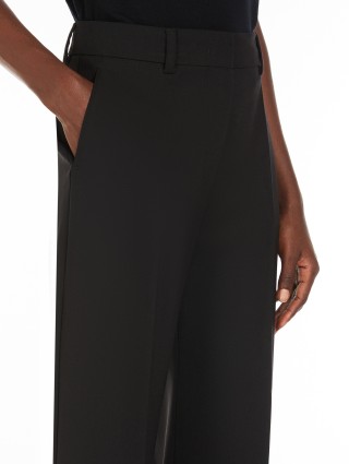 Чорні брюки Sportmax кльош: фото 4 - Invogue